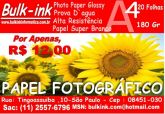 Papel fotografico A4 180 gramas